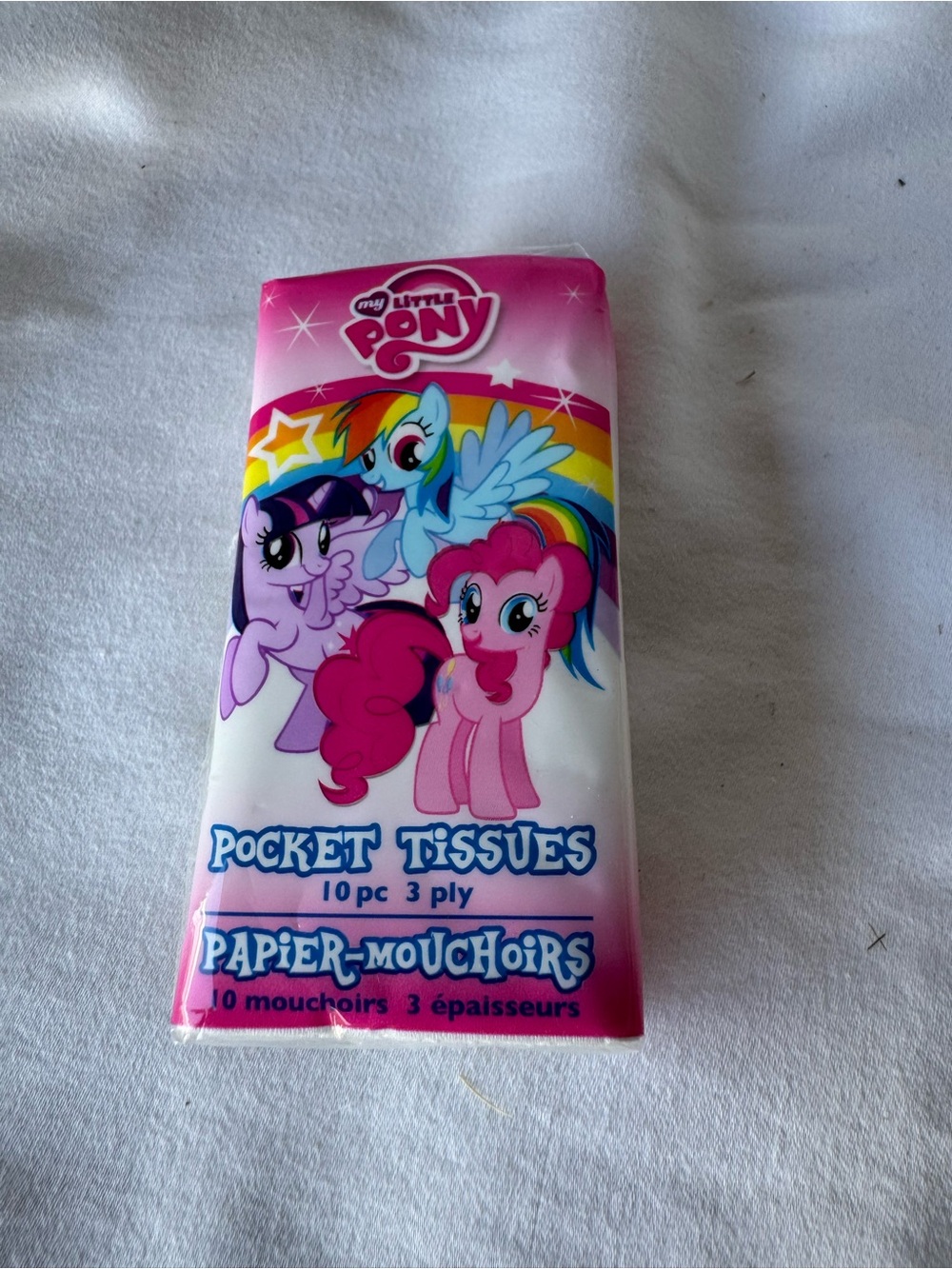 My Little Pony Bright Pink Rainbow Pocket Tissues Hasbro My Little Pony Pocket T